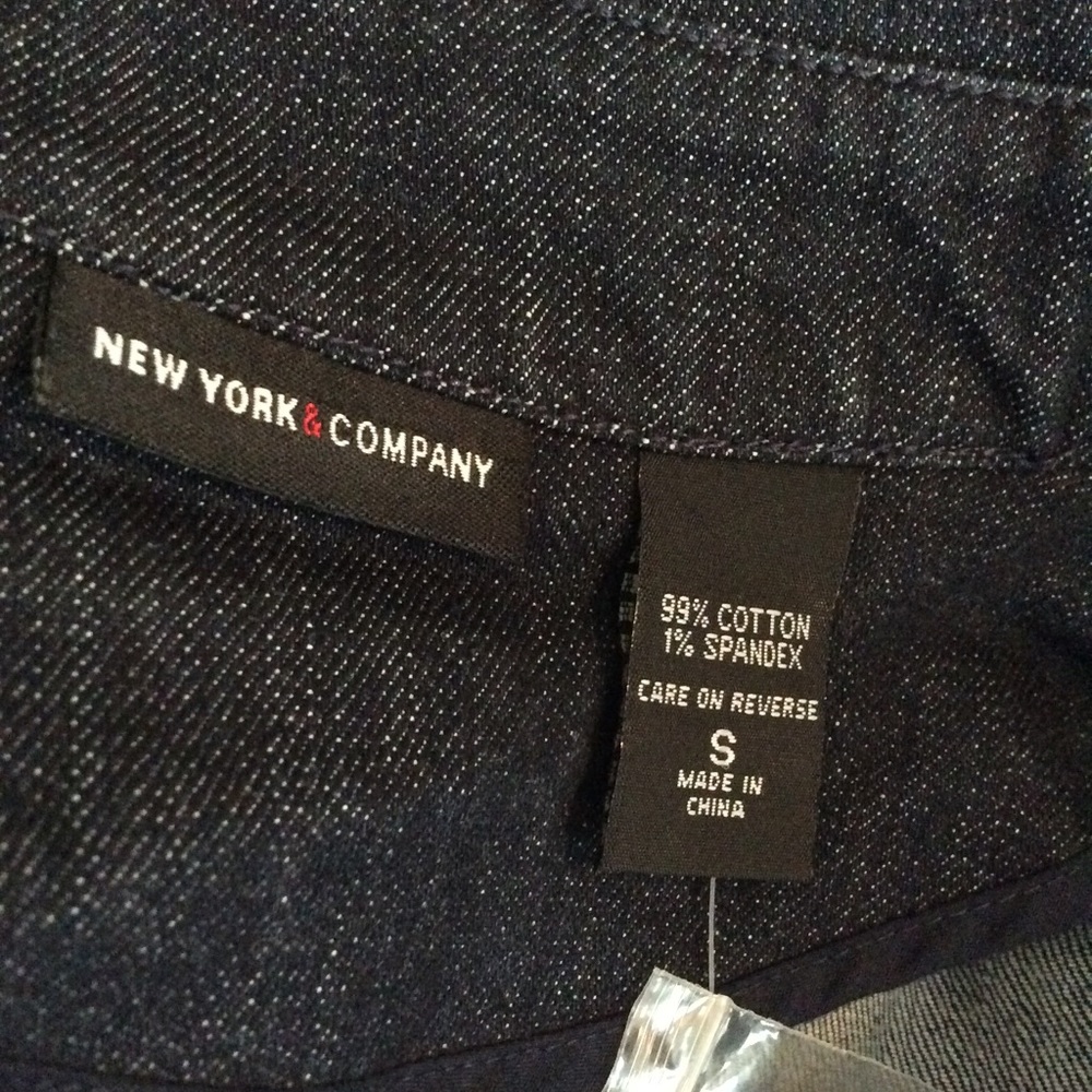 New York & Company Denim Double Breasted Jacket - Picture 8 of 8